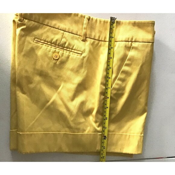 7TH AVENUE- WOMENS YELLOW POCKETS SHORTS SIZE 12 - Picture 7 of 8